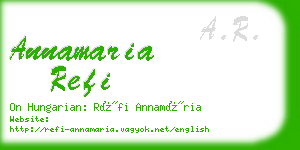 annamaria refi business card